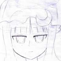 ぱちぇ。(こぶの数間違えたー) パチュリーのラフ