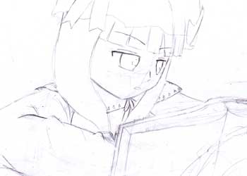 パチェ~。 パチュリーのイラストの下書きのサムネイル