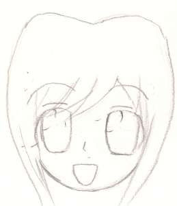 オリ子真理さん落書き(髪飾りなし)
